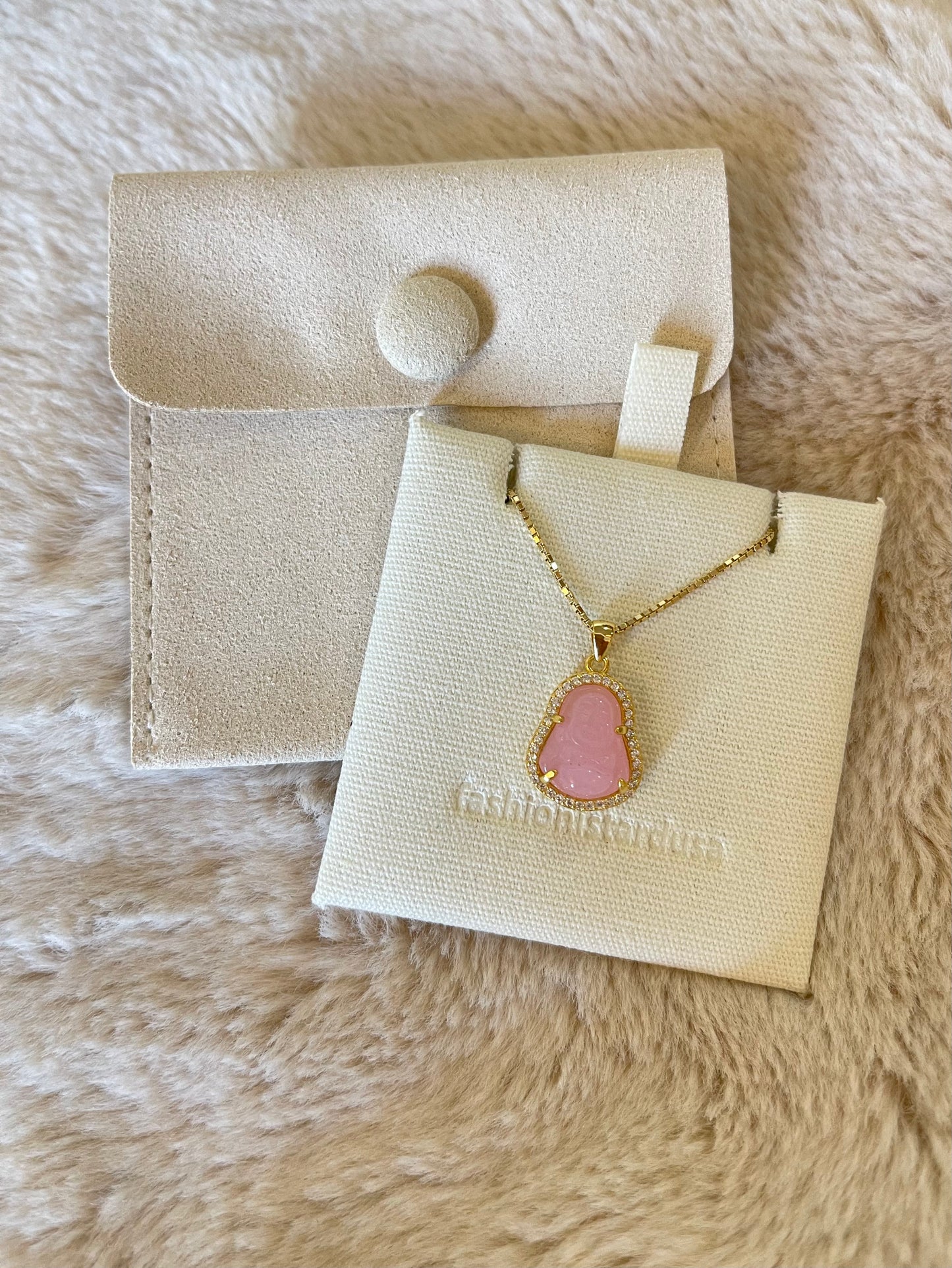 PINK BABY BUDDHA NECKLACE