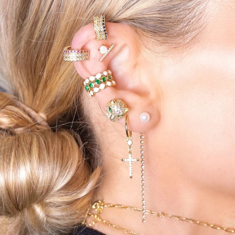 LEOPARD GOLD EARRING