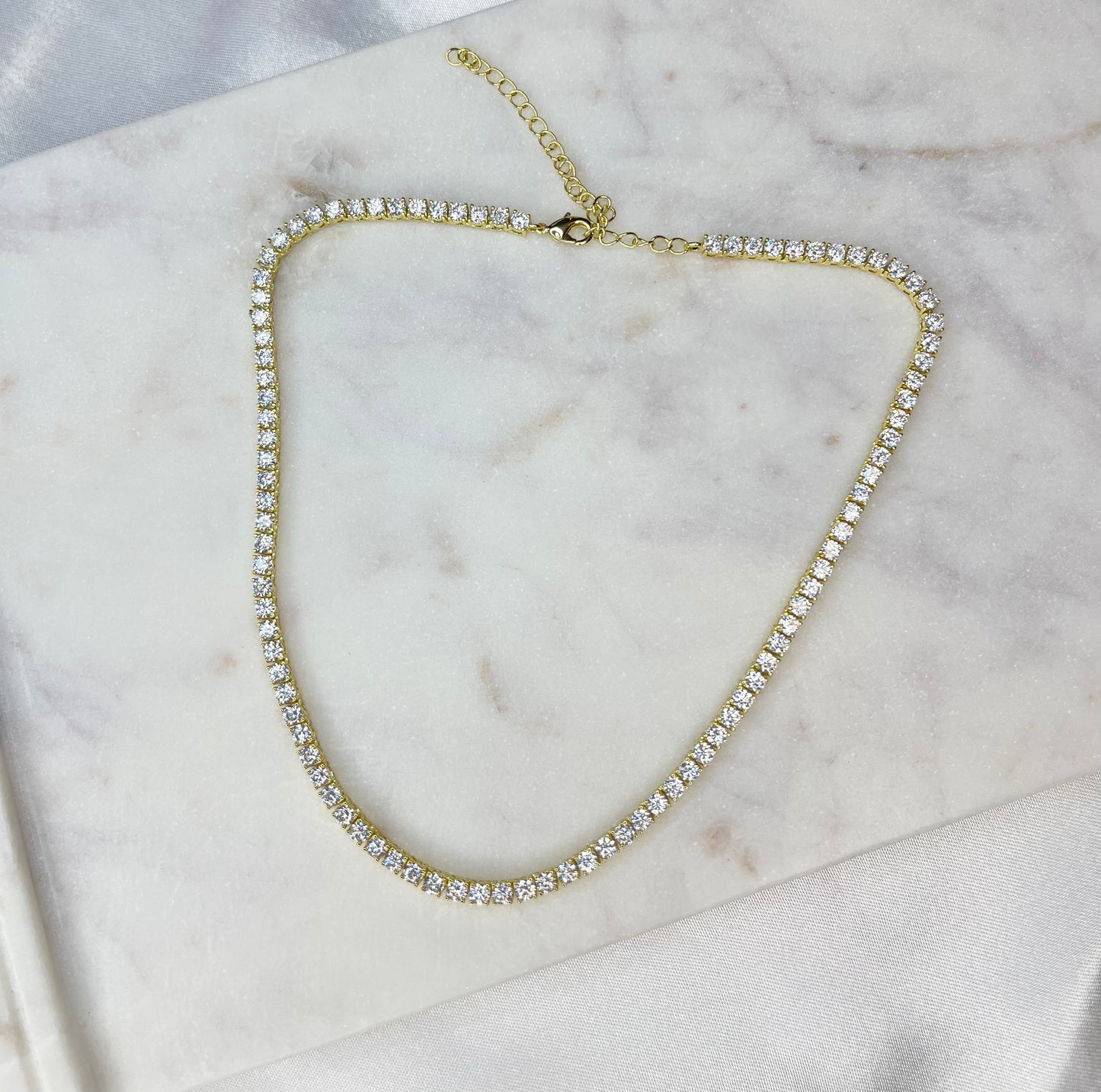 TENNIS ICE GOLD CHOKER