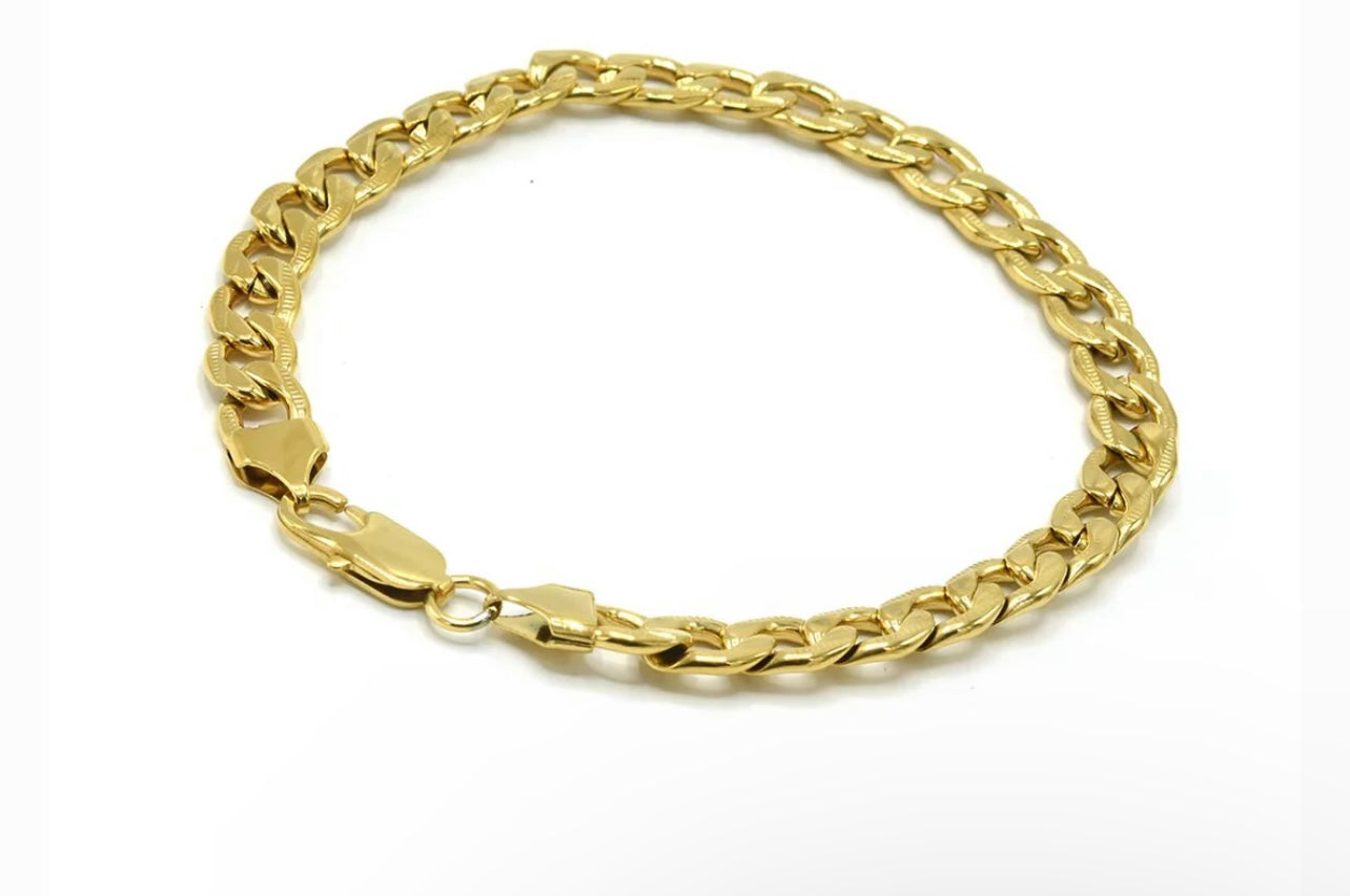 CUBAN III GOLD ANKLET