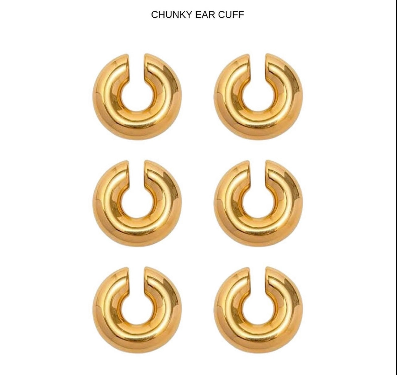 GOLD CUFF EARRINGS