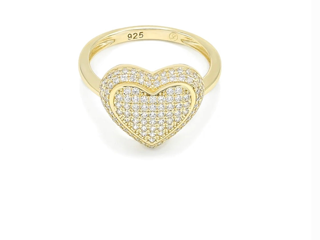TIFANY GOLD HEART RING