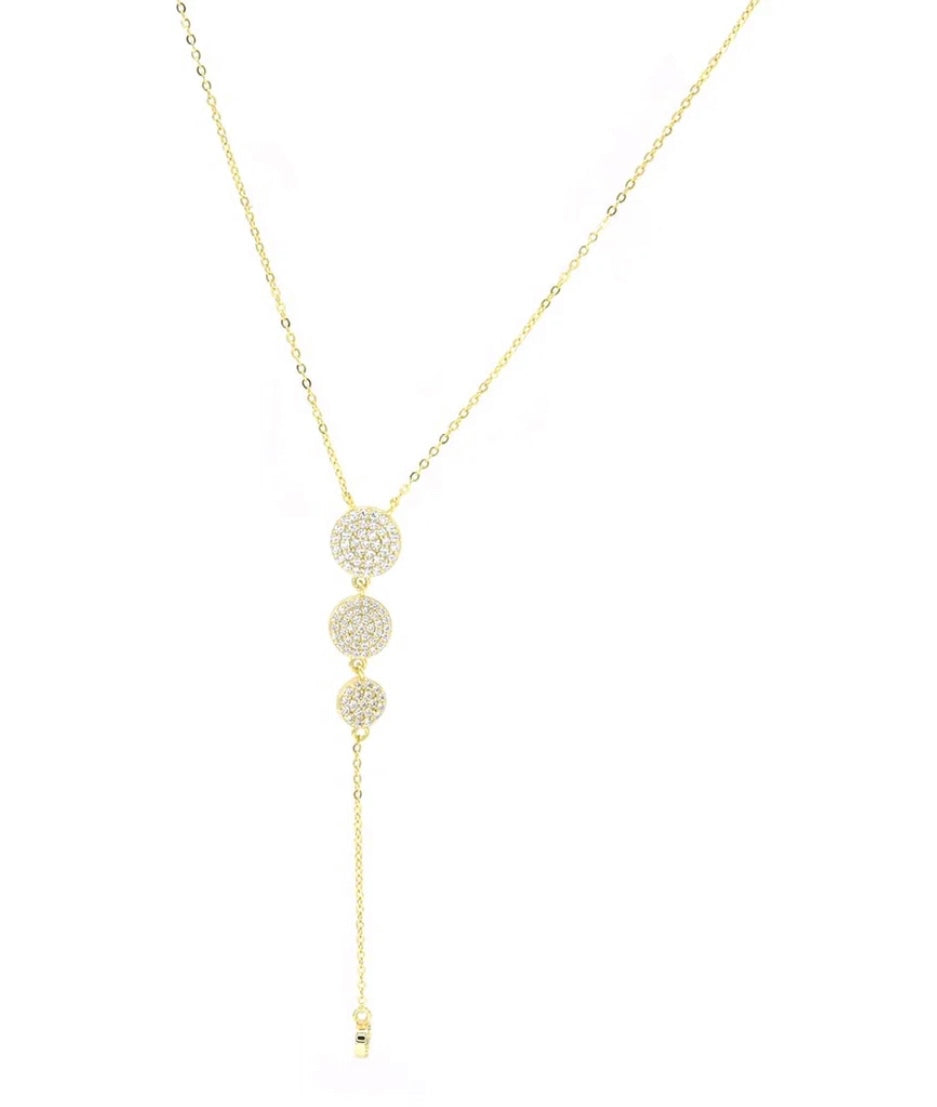 AMANDA CIRLCE LONG NECKLACE
