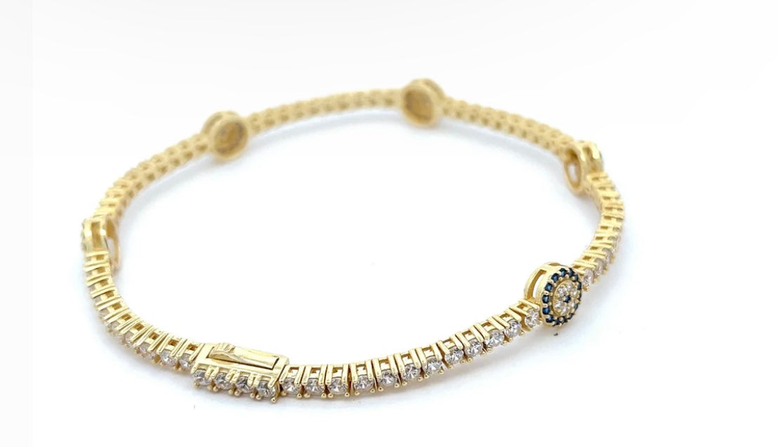 CIRCLE EVIL EYE BRACELET