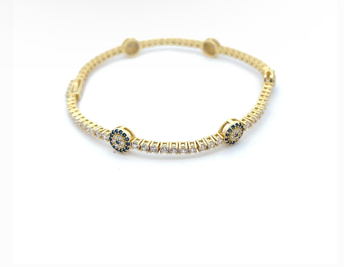 CIRCLE EVIL EYE BRACELET