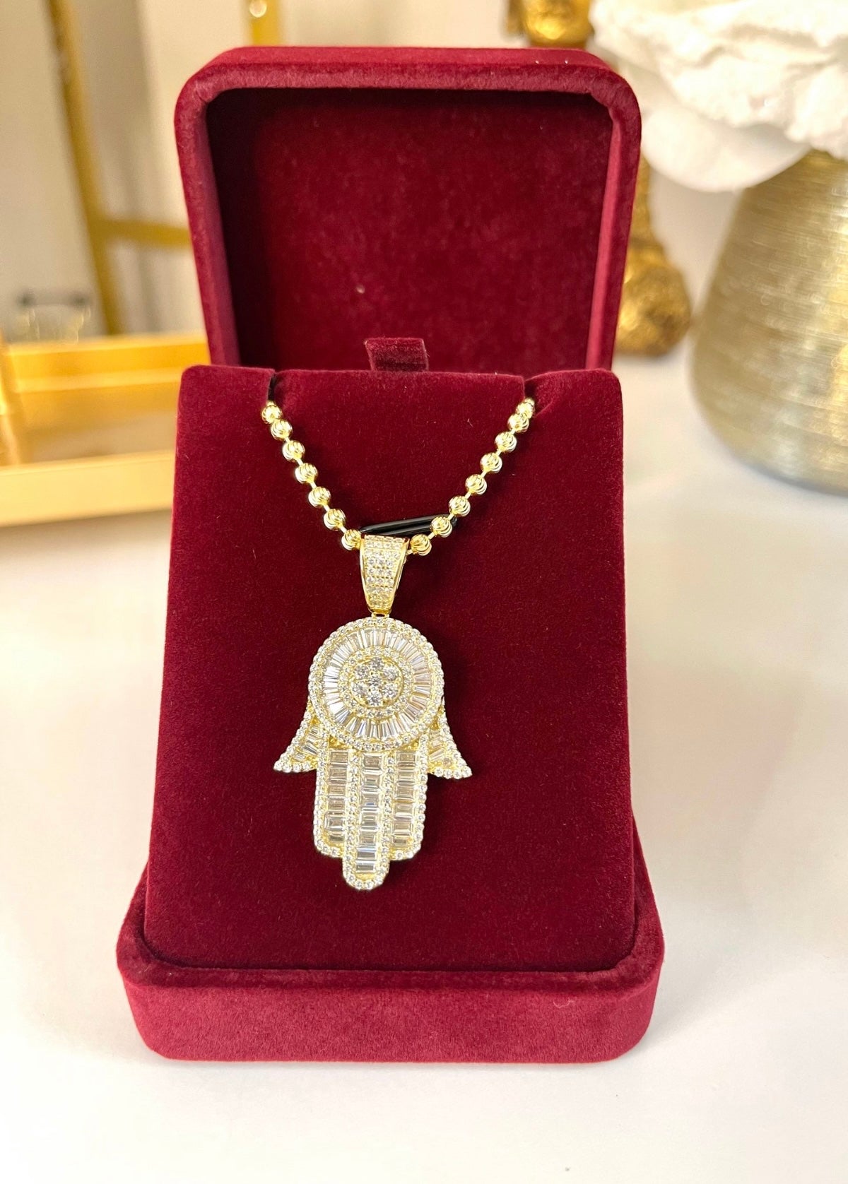 LUNAR HAMSA NECKLACE