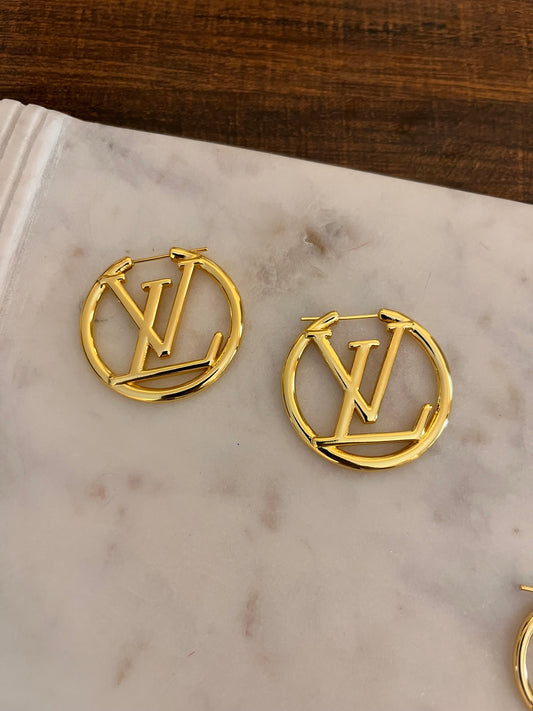 LOLA MIDIUM GOLD HOOP