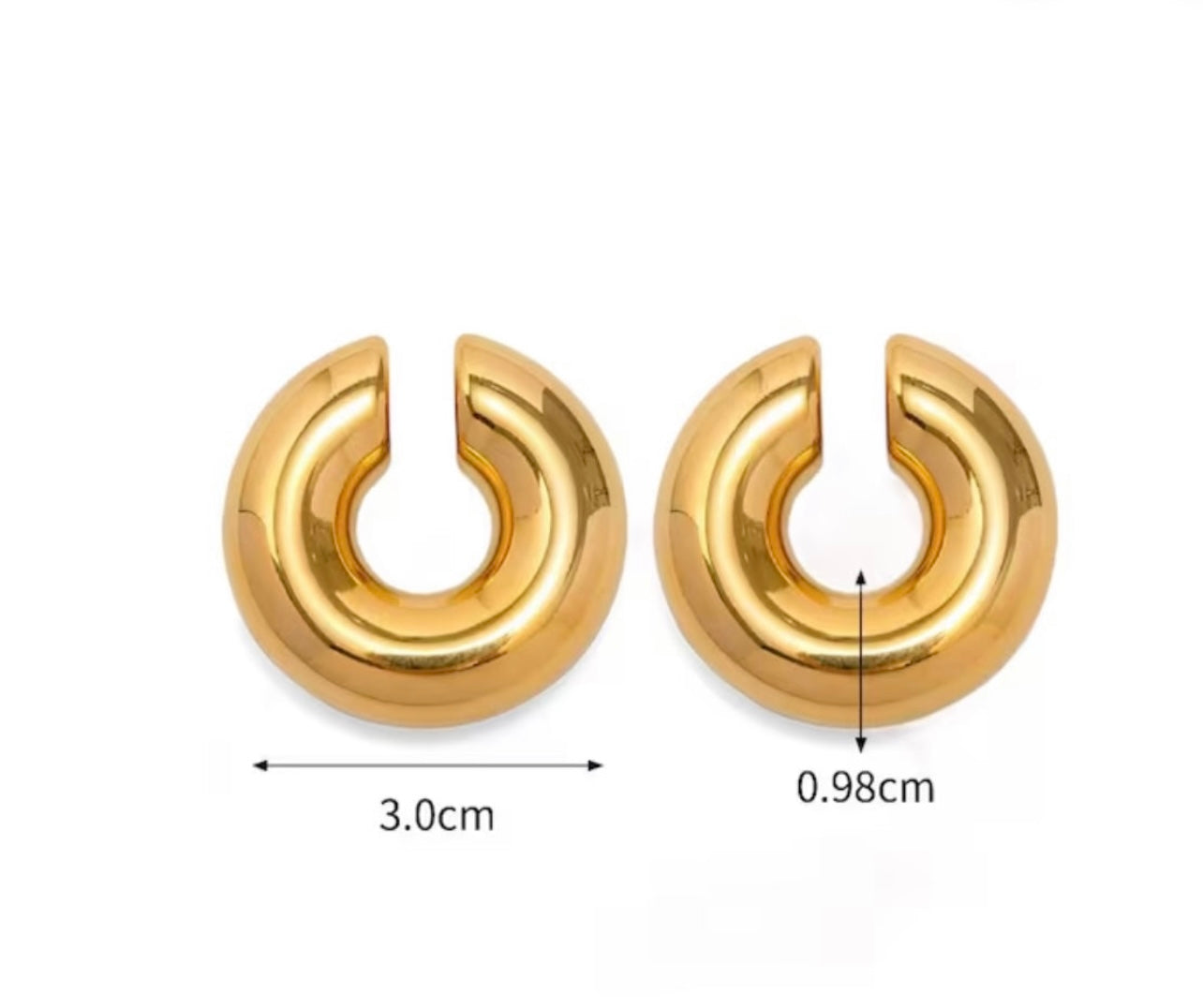 GOLD CUFF EARRINGS