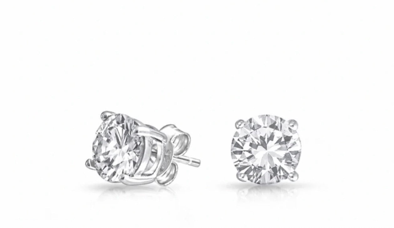 4 MM DIAMOND EARRINGS