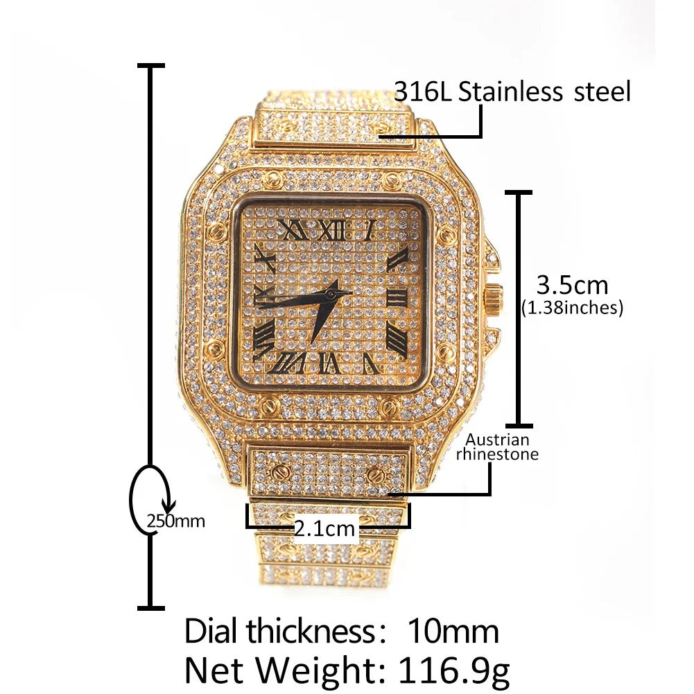 GILT ICE GOLD WATCH
