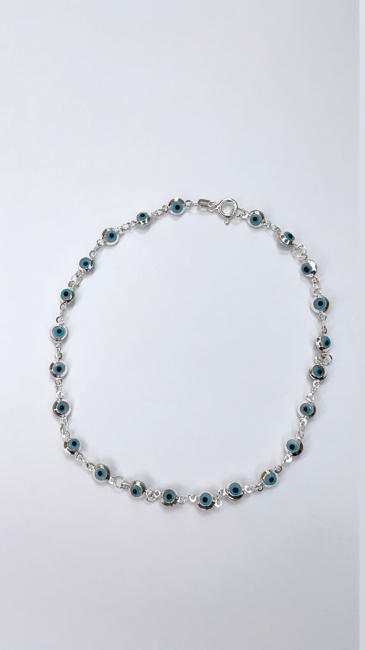 BABY BLUE EYE LINK ANKLET