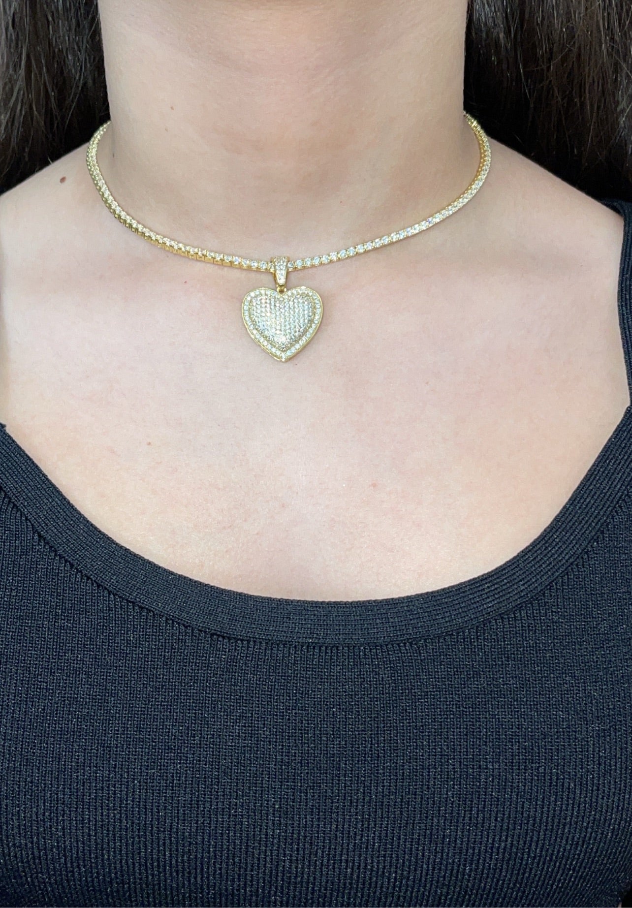 CORAZÓN TENNIS NECKLACE