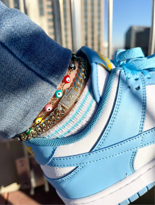 CUBAN II SOLID ANKLET