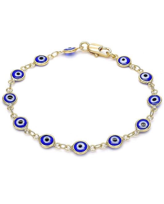BLUE EVIL LINK EYE ANKLET