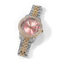 PINK TWO TONE SILVER WATCH