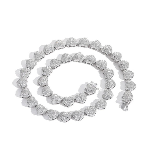 LOVE SILVER HEART NECKLACE