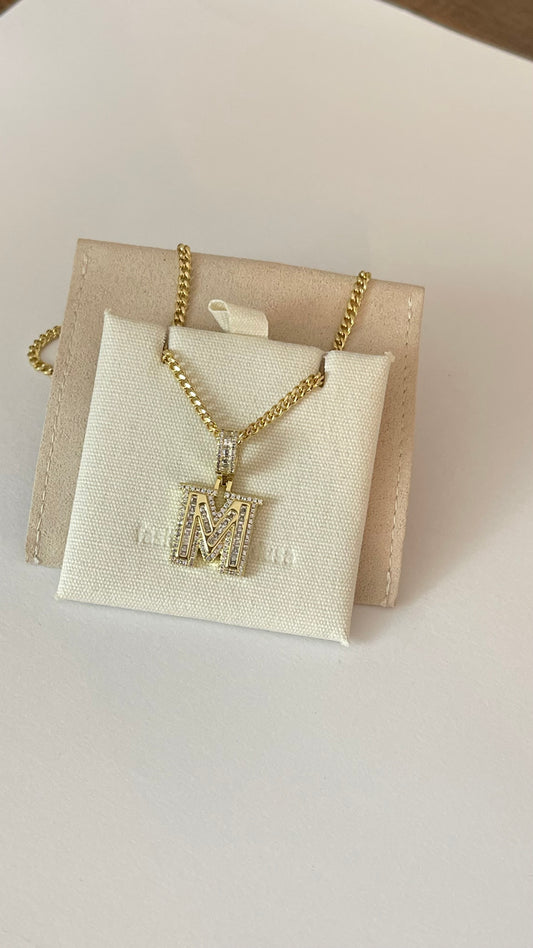 M LETTER NECKLACE