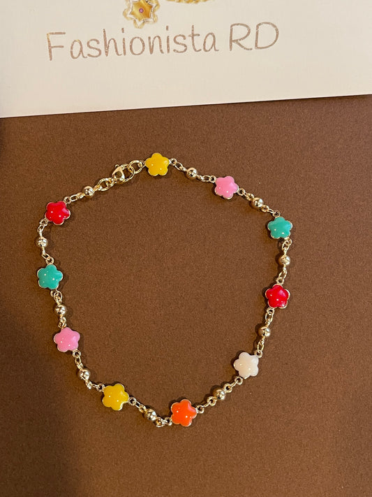 TREBOL COLOR ANKLET