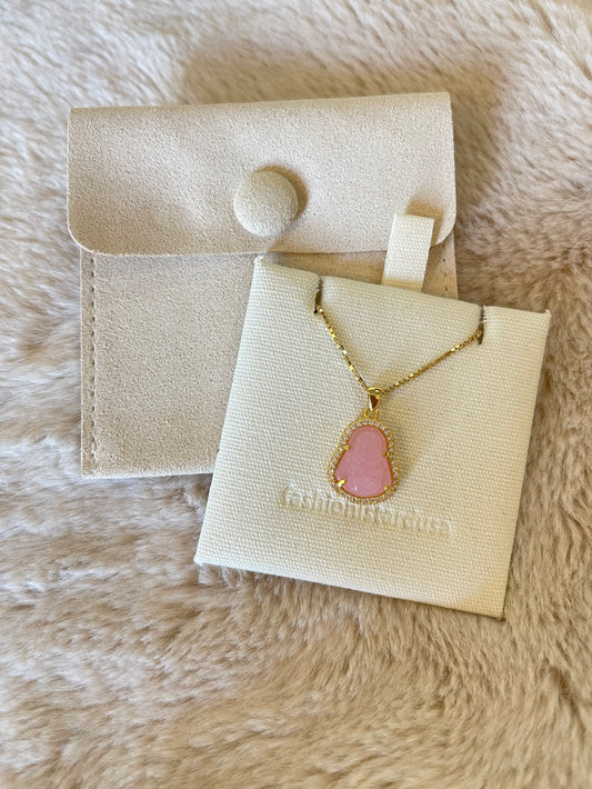 PINK BABY BUDDHA NECKLACE