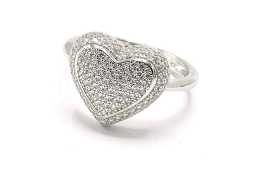 TIFANY HEART SILVER RING