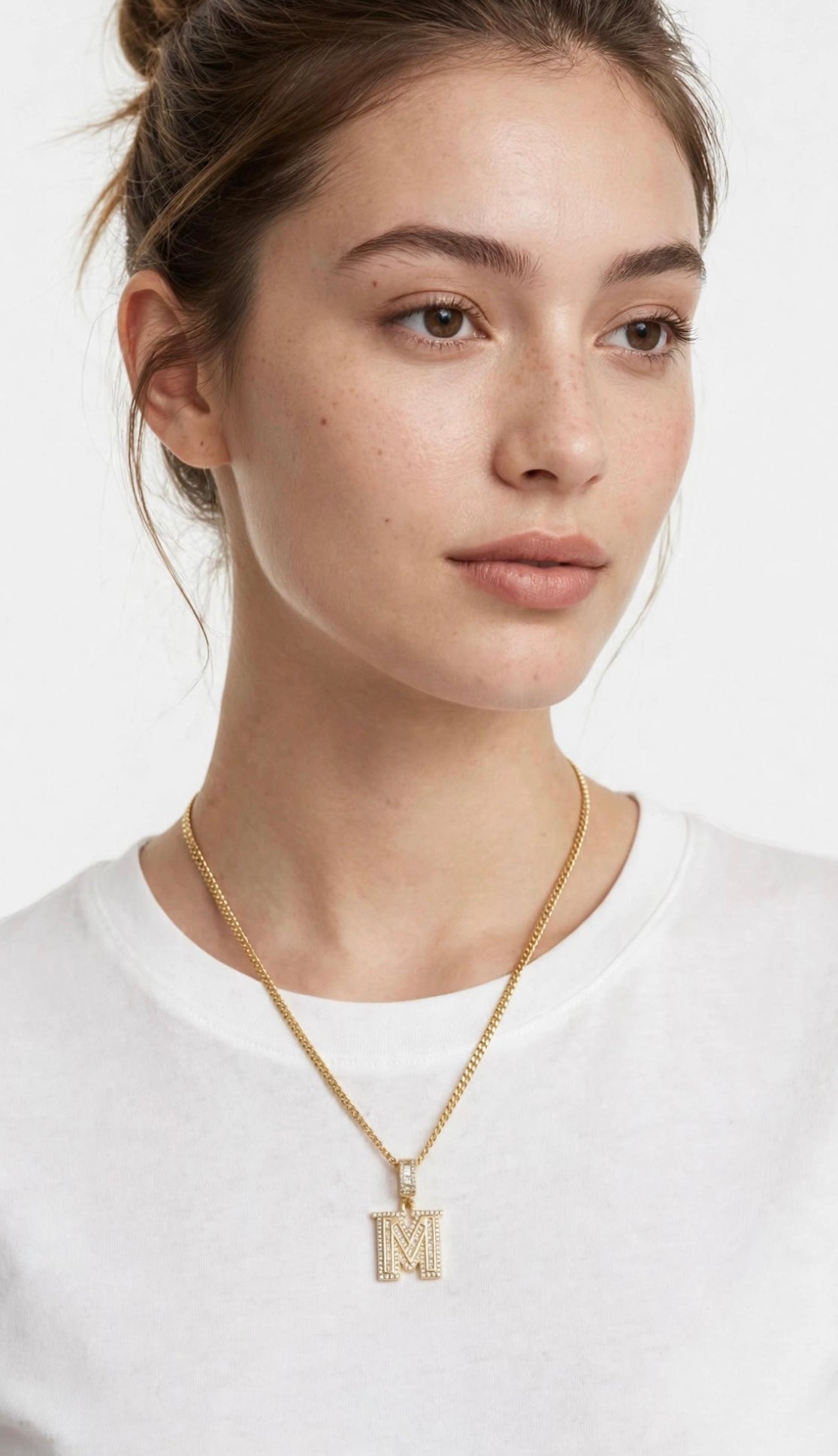 M LETTER NECKLACE