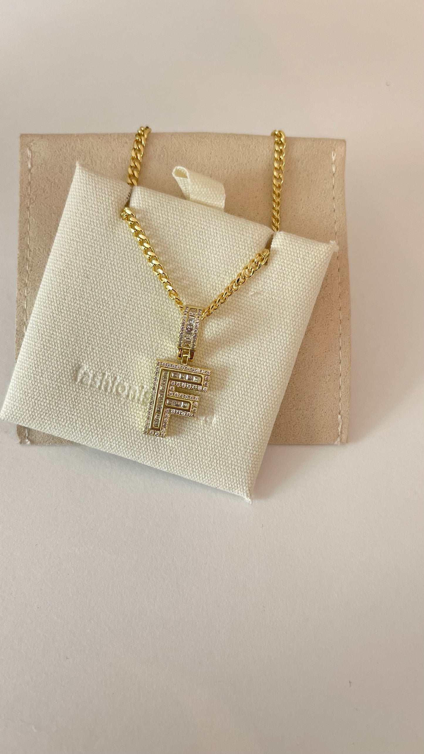 F LETTER NECKLACE