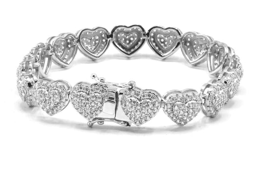 SILVER HEART LOVE SET