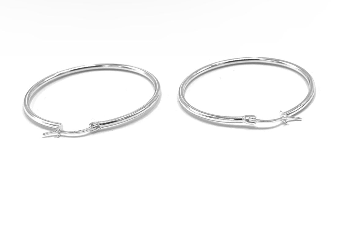 SILVER CLASSIC HOOP II