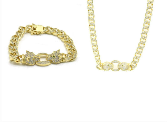 LEOPARD GOLD SET