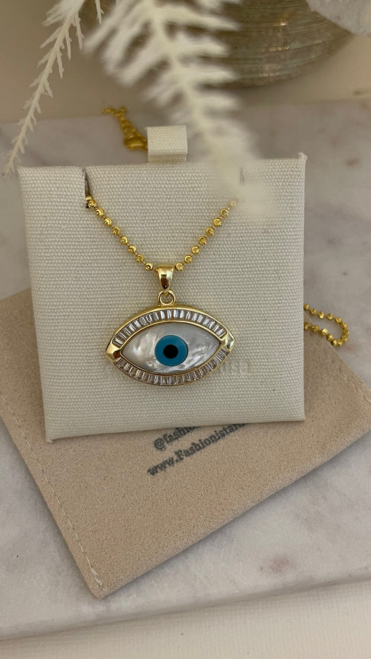 EVIL EYE GOLD NECKLACE