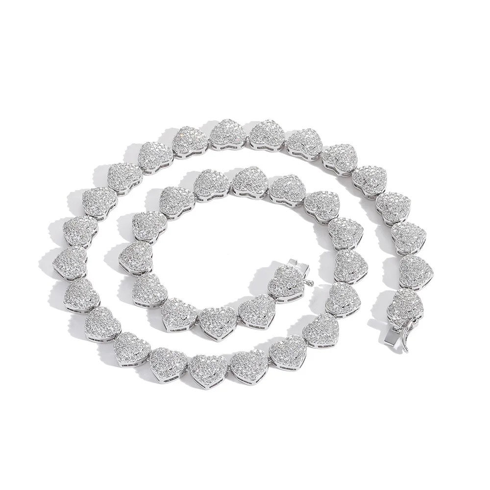 SILVER HEART LOVE SET