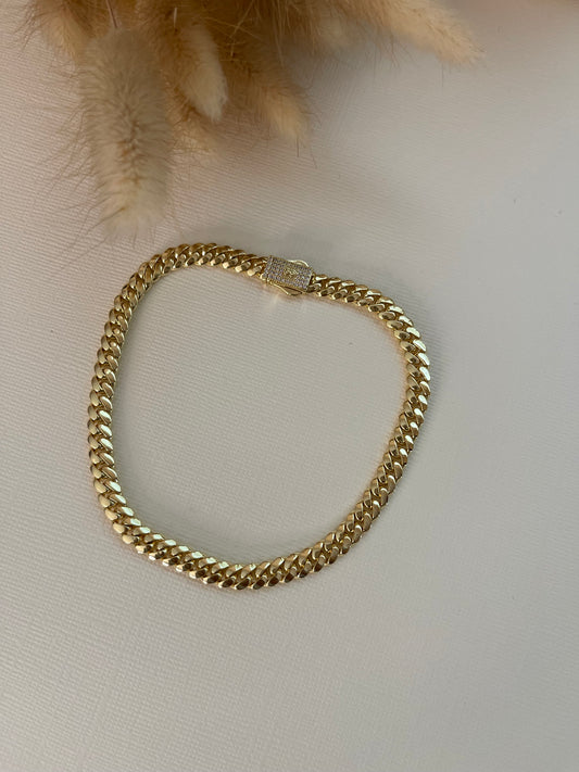 6MM CUBAN SOLID ANKLET