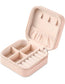 BABY PINK PORTABLE TRAVEL MINI JEWELRY BOX