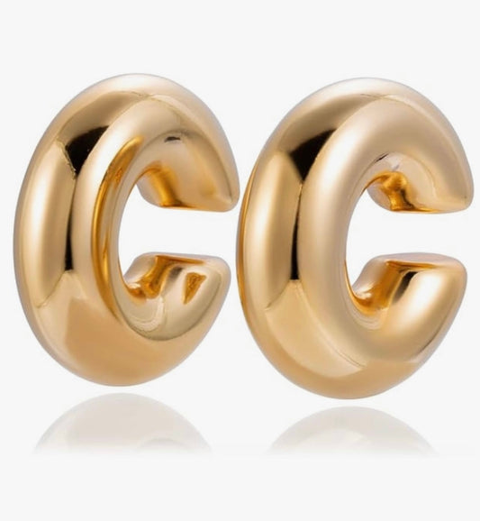 GOLD CUFF EARRINGS