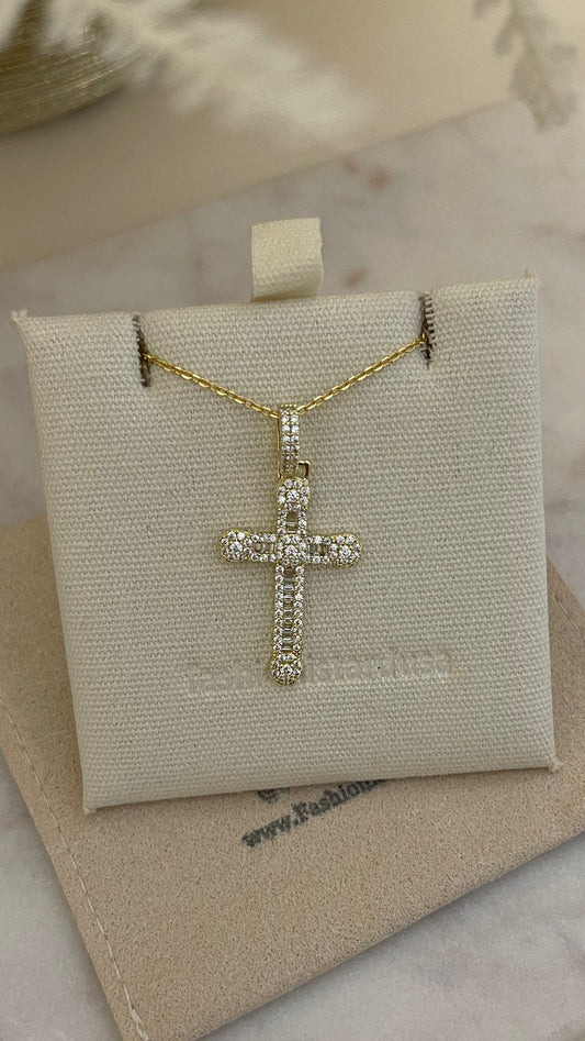 KOKO GOLD CROSS NECKLACE