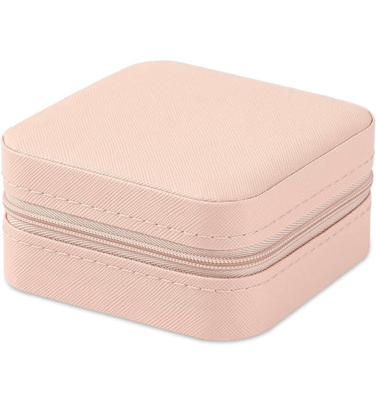 BABY PINK PORTABLE TRAVEL MINI JEWELRY BOX