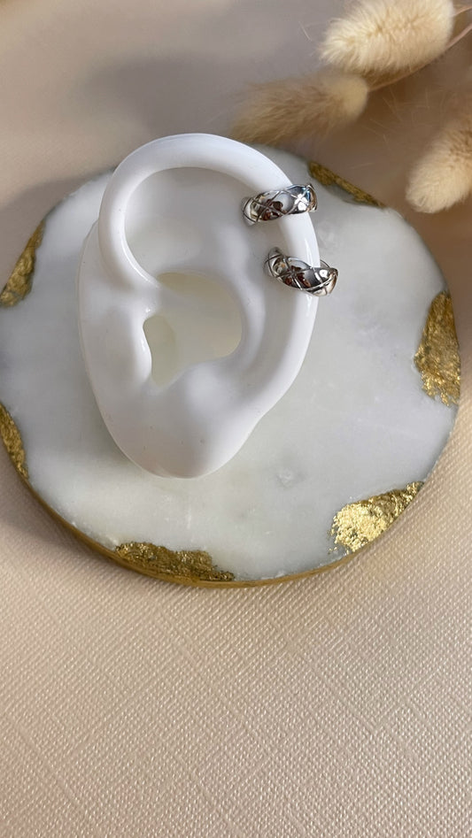 SILVER EAR CUFF