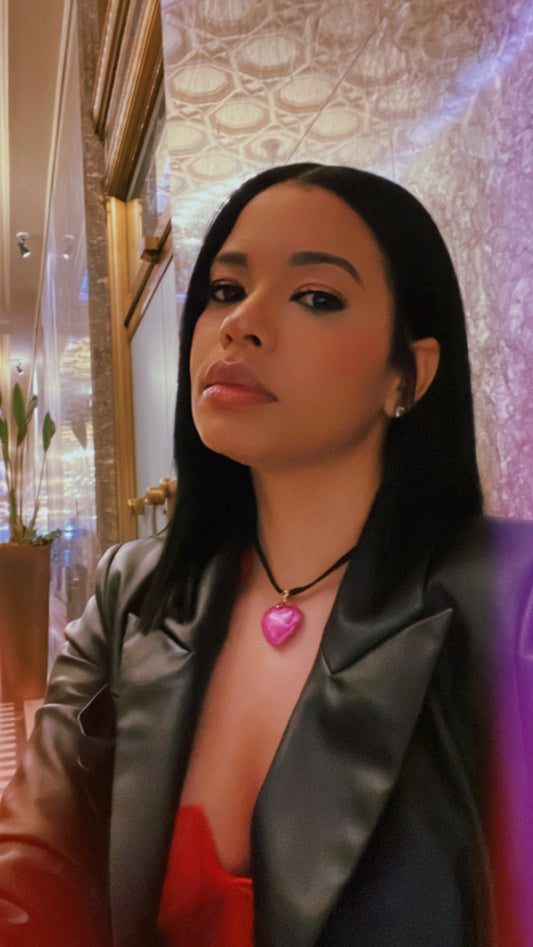 PINK HEART NECKLACE