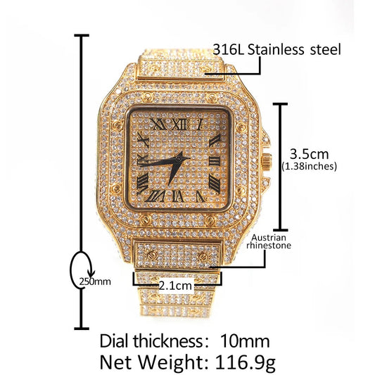 GILT ICE GOLD WATCH