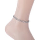 CUBAN LINK ANKLET SILVER