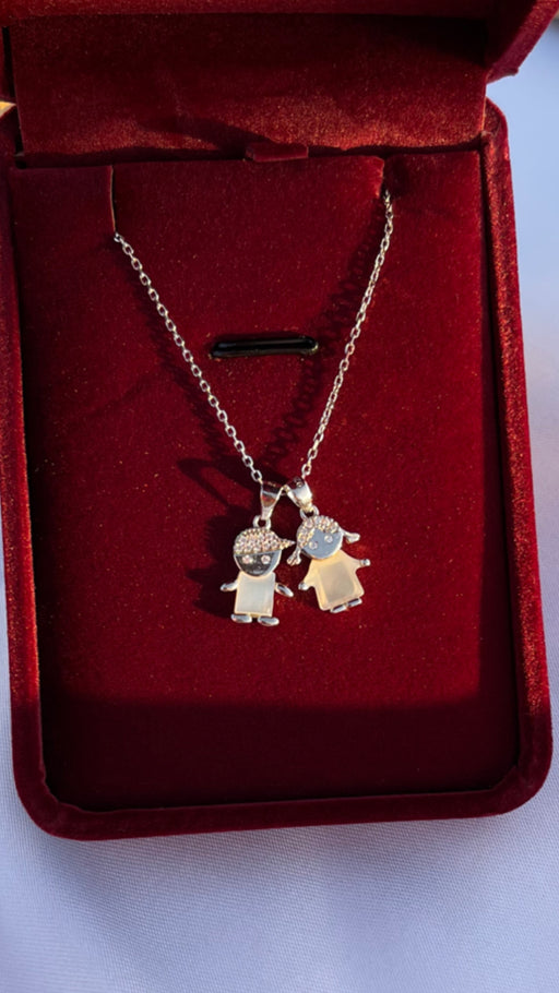 BROTHERS SILVER NECKLACE