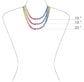TENNIS ICE RAINBOW NECKLACE