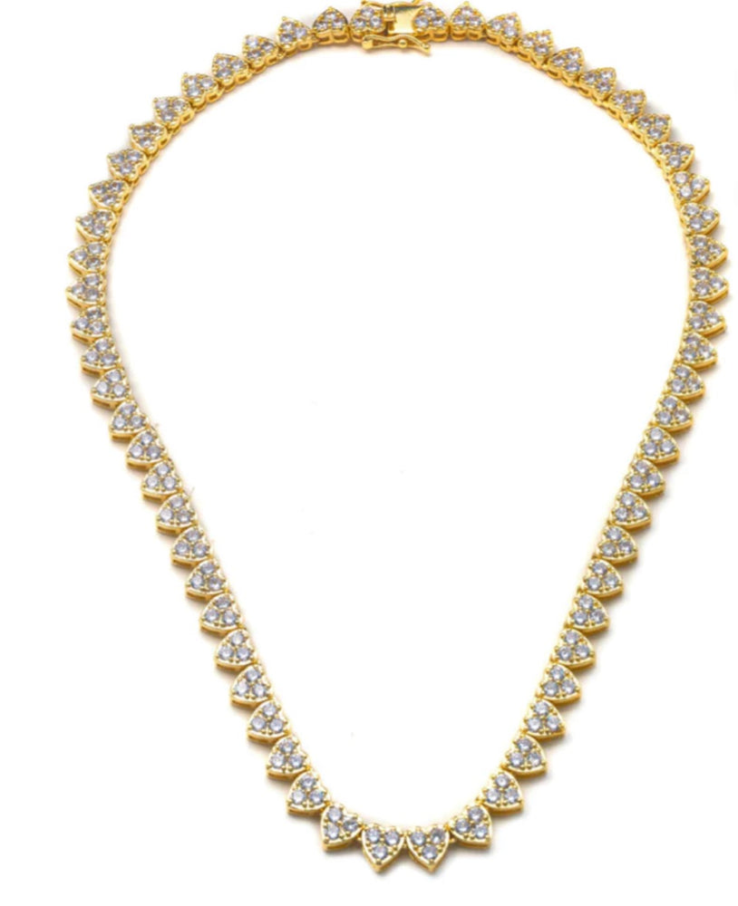 AMORE GOLD ICE NECKLACE