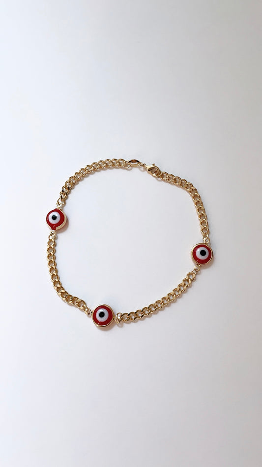 CUBAN EYE LINK ANKLET