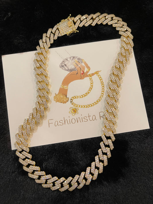 CHUKI CUBAN LINK GOLD NECKLACE
