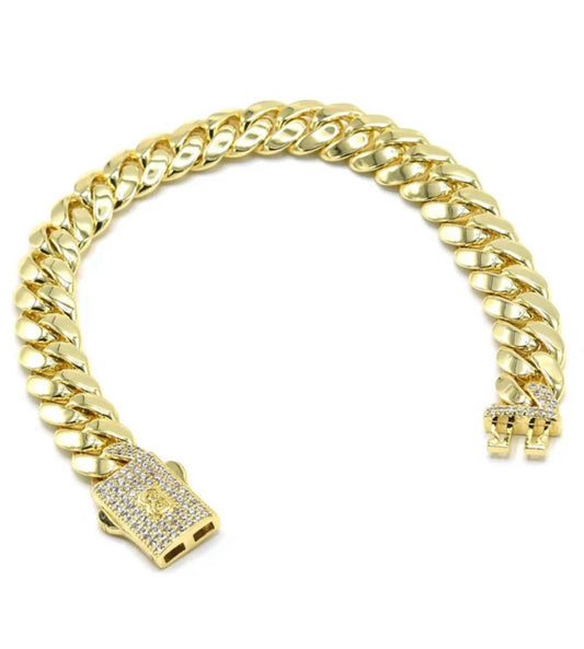 CUBAN II SOLID ANKLET
