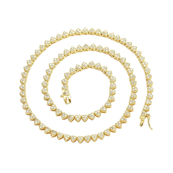 AMORE GOLD ICE NECKLACE