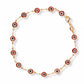 RED EVIL EYE LINK ANKLET