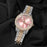 PINK TWO TONE SILVER WATCH