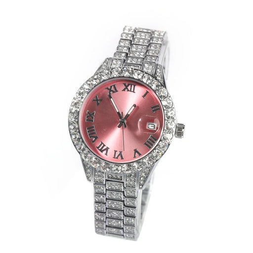 PINK ICE  SILVER WATCH